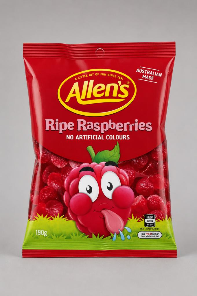 Allen`s Ripe Raspberries Confectionary