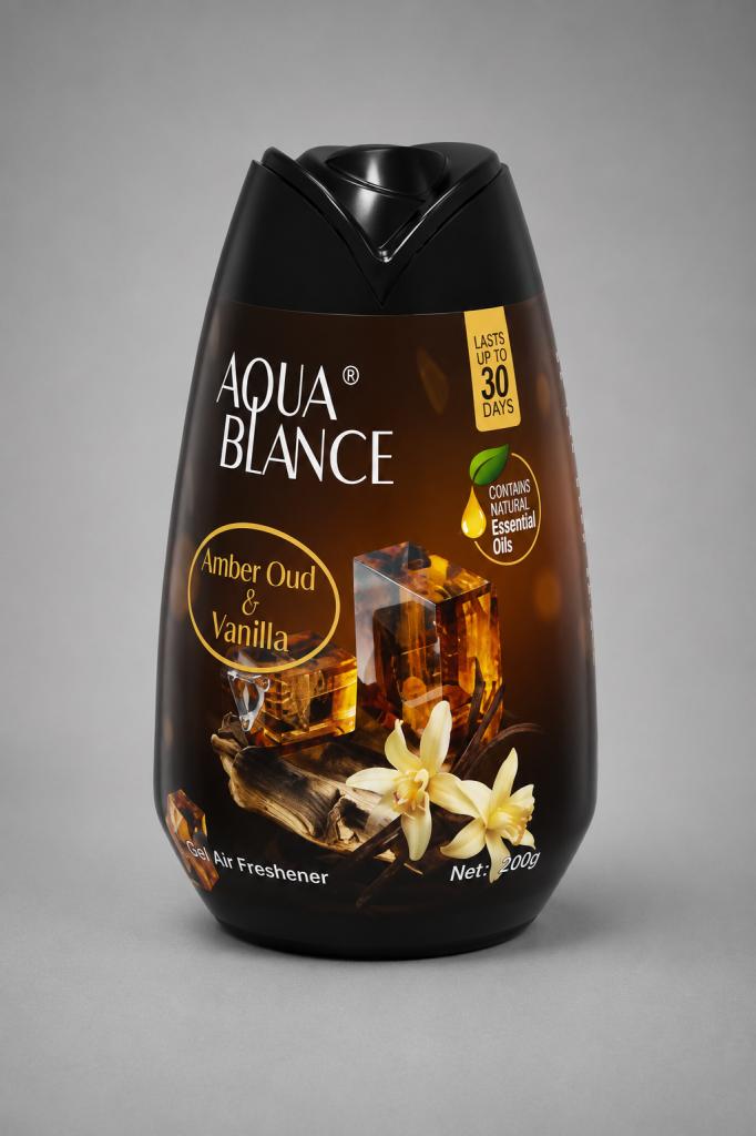 Aqua Blance Amber Oud & Vanilla Gel Air Freshener Air Fresheners