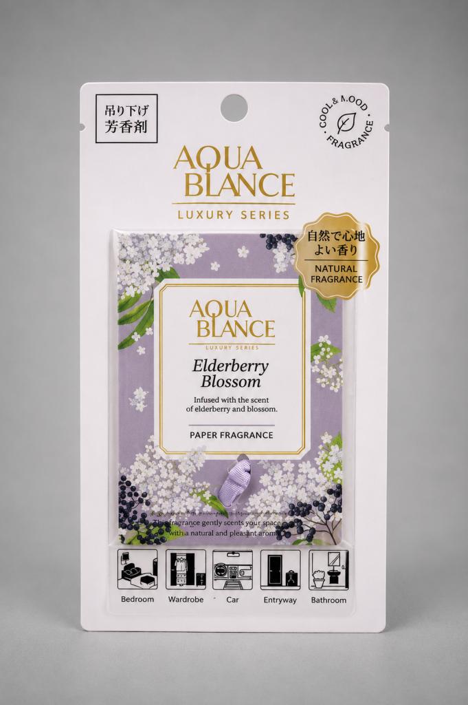 Aqua Blance Paper Fragrance Elderberry Blossom Air Fresheners