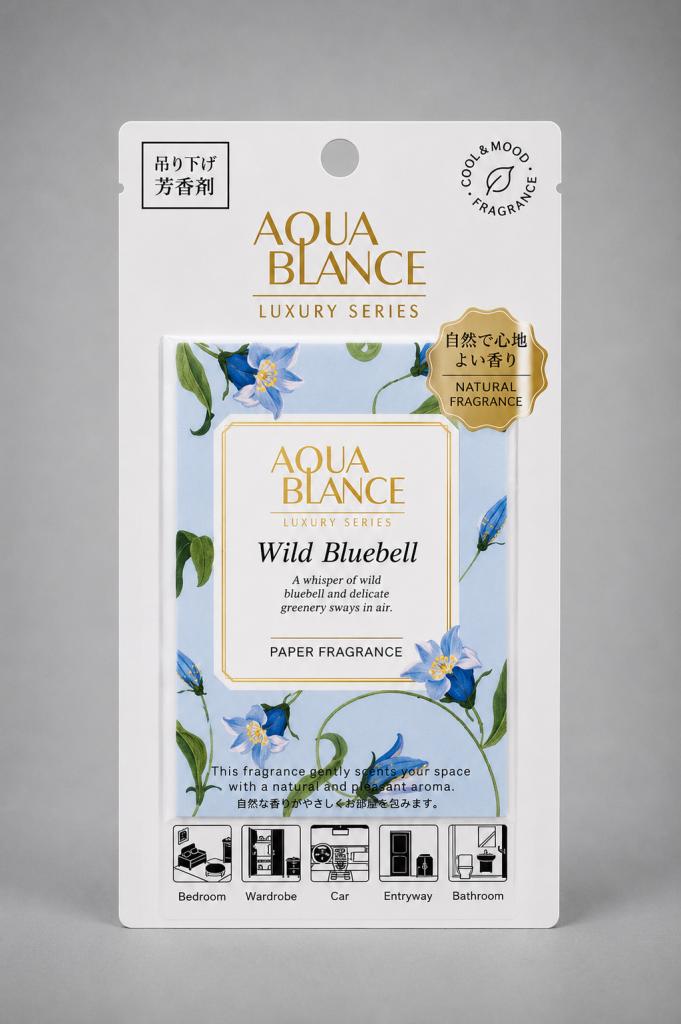 Aqua Blance Paper Fragrance Wild Bluebell Air Fresheners
