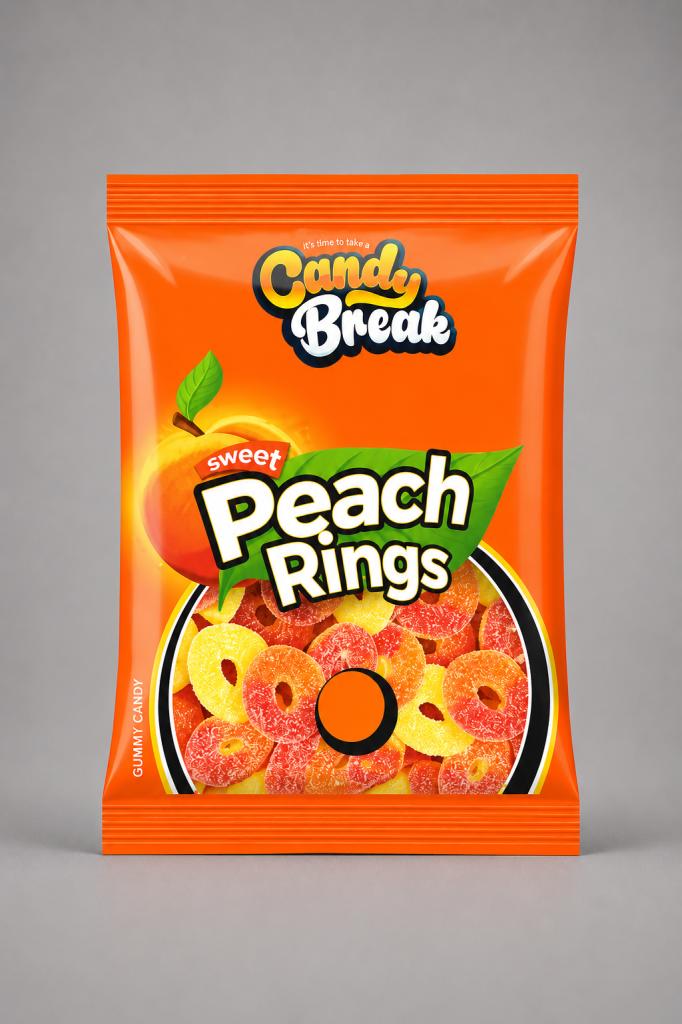 Candy Break Sweet Peach Ring Confectionary