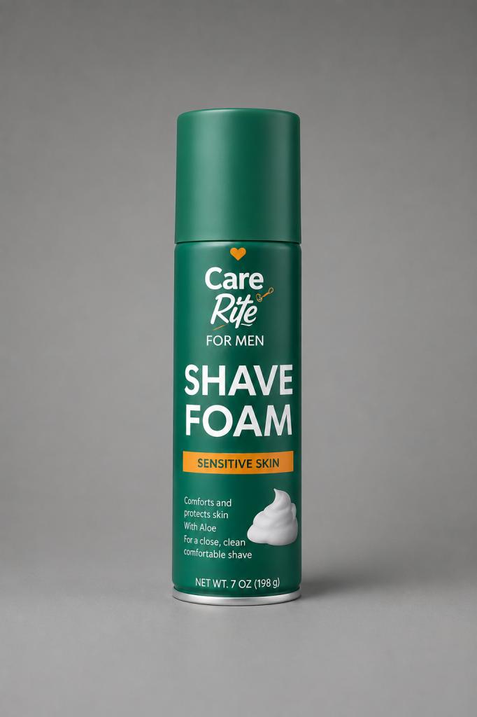 CareRite Shave Foam Sensitive Skin Health & Beauty