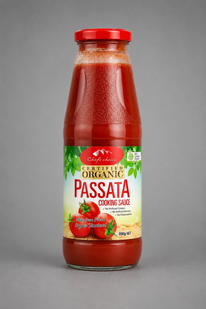 Chef`s Choice Organic Passata Cooking Sauce Tomato Pastes & Purees
