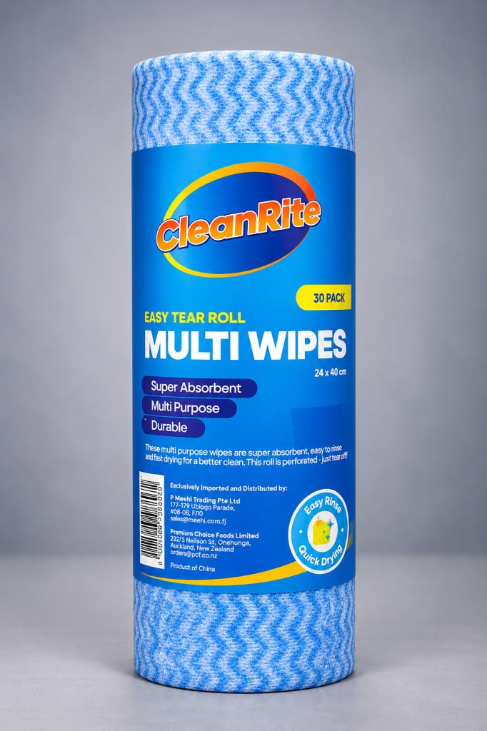 CleanRite Easy Tear Roll Multi Wipes 30's Sponges, Wipes & Gloves