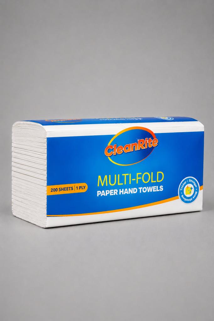 CleanRite Multi- Fold Paper Hand Towels 200`s Paper Towels