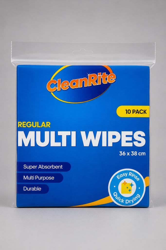 CleanRite Regular Multi Wipes 10`s Sponges, Wipes & Gloves