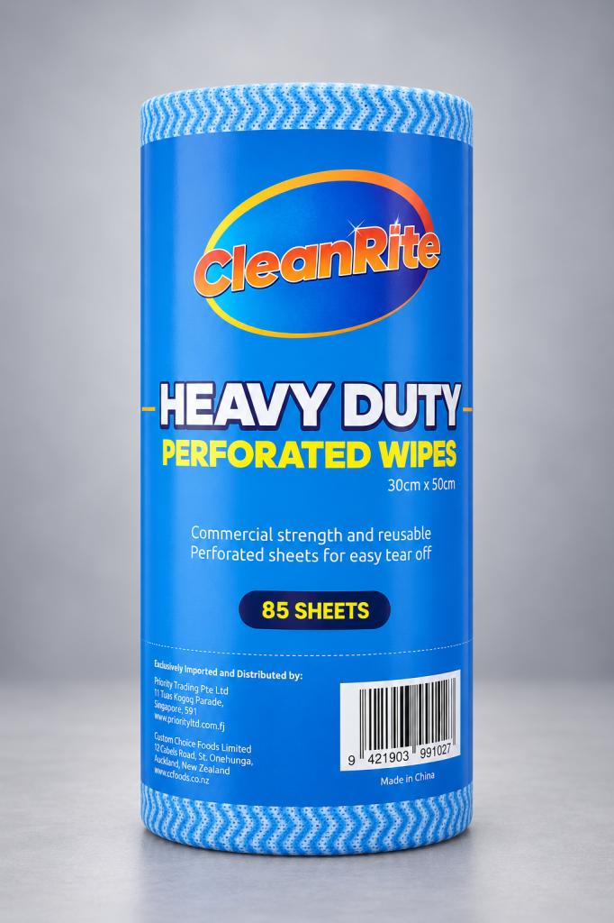 Cleanrite Heavy Duty Perforated Wipes 85's Sponges, Wipes & Gloves