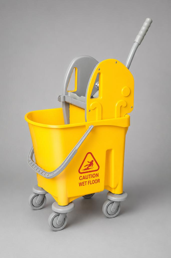 Compact Down Press Bucket Yellow Mops, Buckets & Brooms