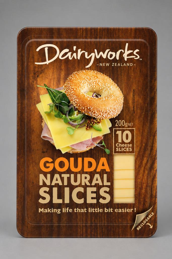 Dairyworks Gouda Natural Slices Cheese Cheese