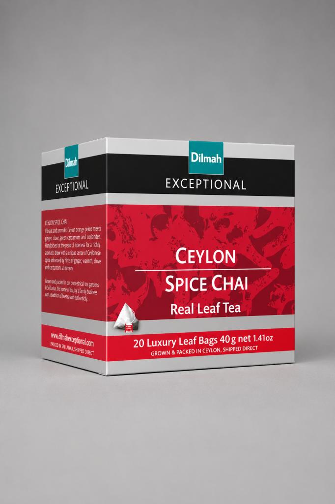 Dilmah Exceptional Ceylon Spice Chai Tea & Milk Drinks