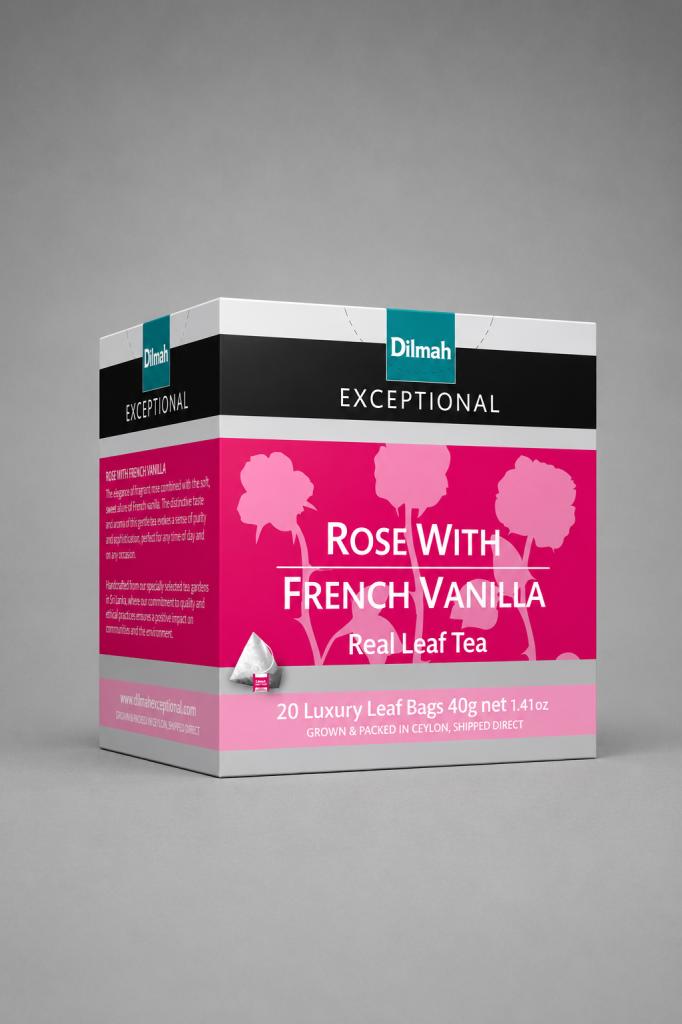 Dilmah Exceptional Rose with French Vanilla Tea & Milk Drinks