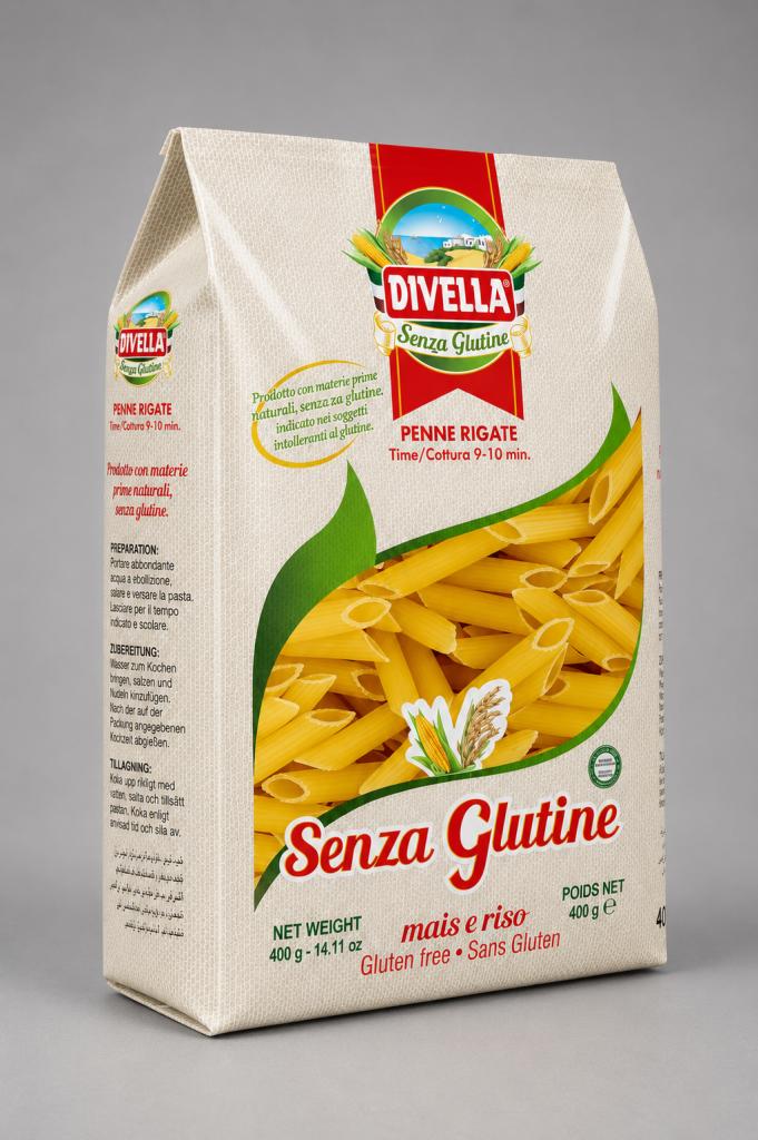Divella Gluten Free Penne Rigate Pasta No.27 Pasta