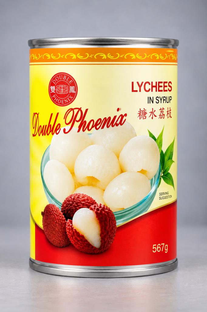 Double Phoenix Lychees in Syrup Canned Foods 