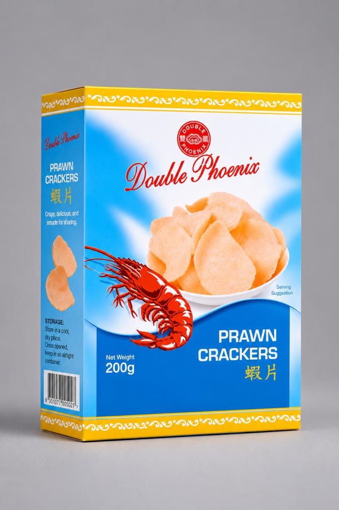 Double Phoenix Prawn Crackers Red Popcorn, Nuts & Savoury Snacks