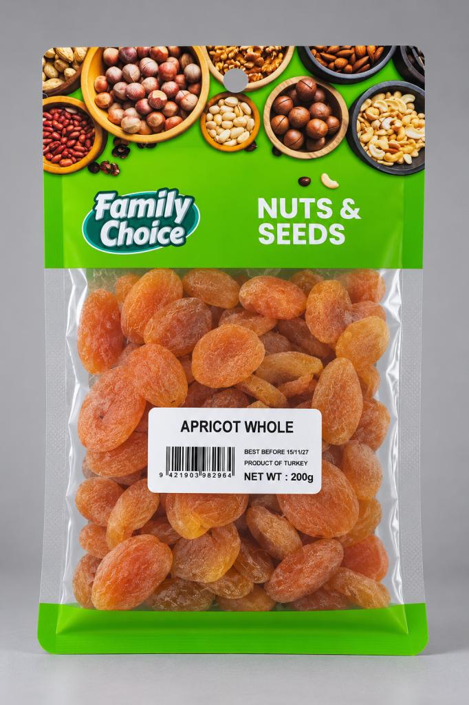 Family Choice F&D Apricot Whole Dried Fruits, Nuts, Seeds & Coconut