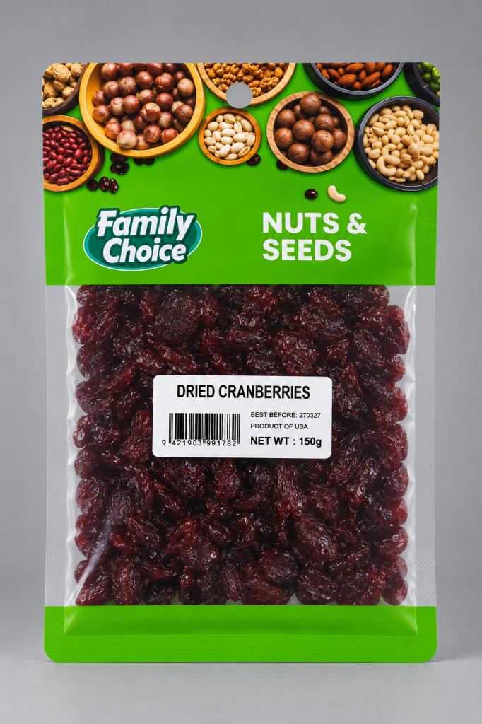 Family Choice F&D Dried Cranberries Dried Fruits, Nuts, Seeds & Coconut