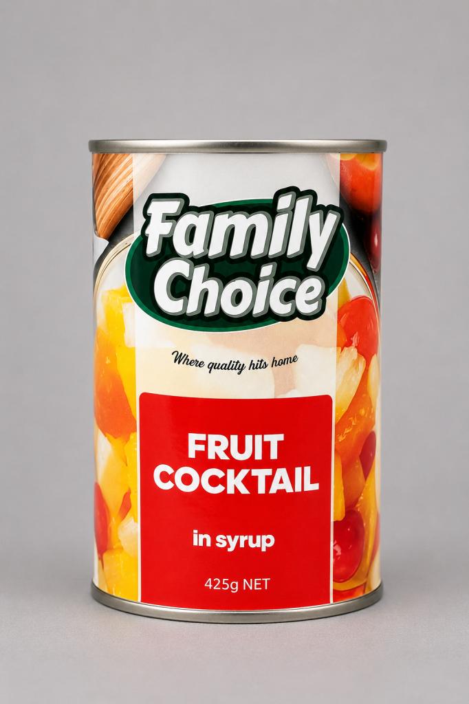 Family Choice Fruit Cocktail in Syrup Canned Fruits