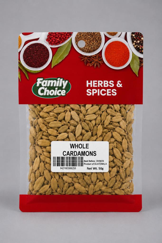 Family Choice H&S Cardamom Whole Family Choice H&S