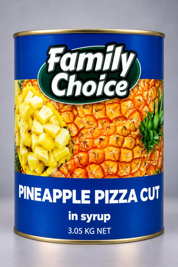Family Choice Pizza Cut Pineapple in Syrup Canned Foods 