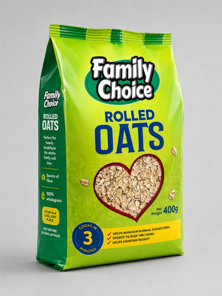 Family Choice Rolled Oats Breakfast Cereals