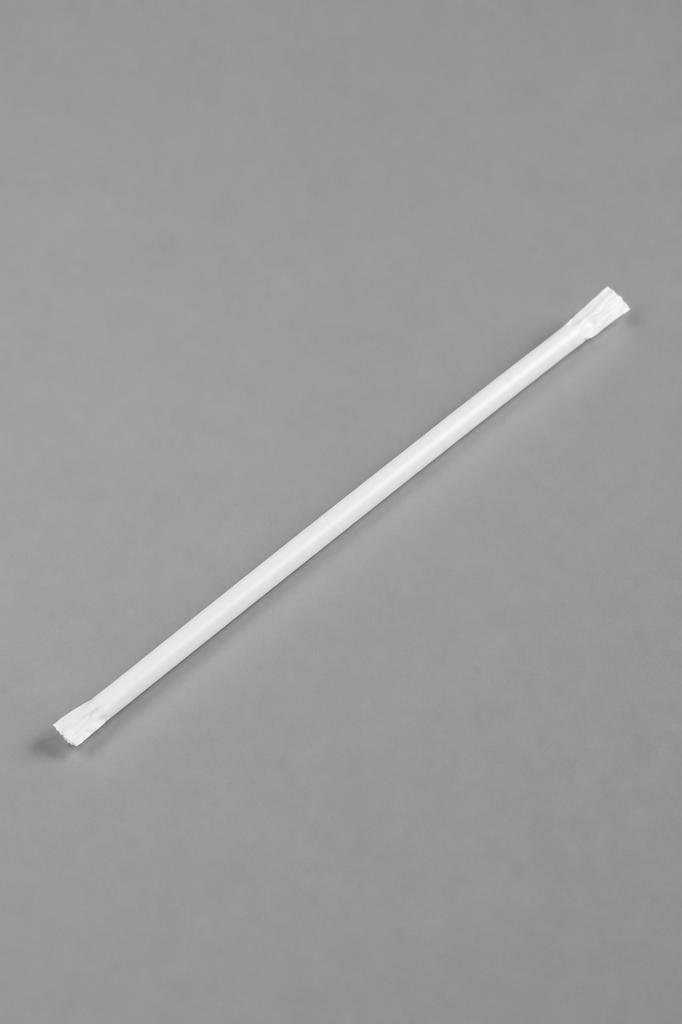 Flexible White Straw Individual Paper Wrapped Cooking, Bakeware & Disposables