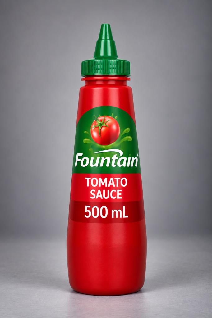 Fountain Tomato Sauce Squeeze Tomato & BBQ Sauce