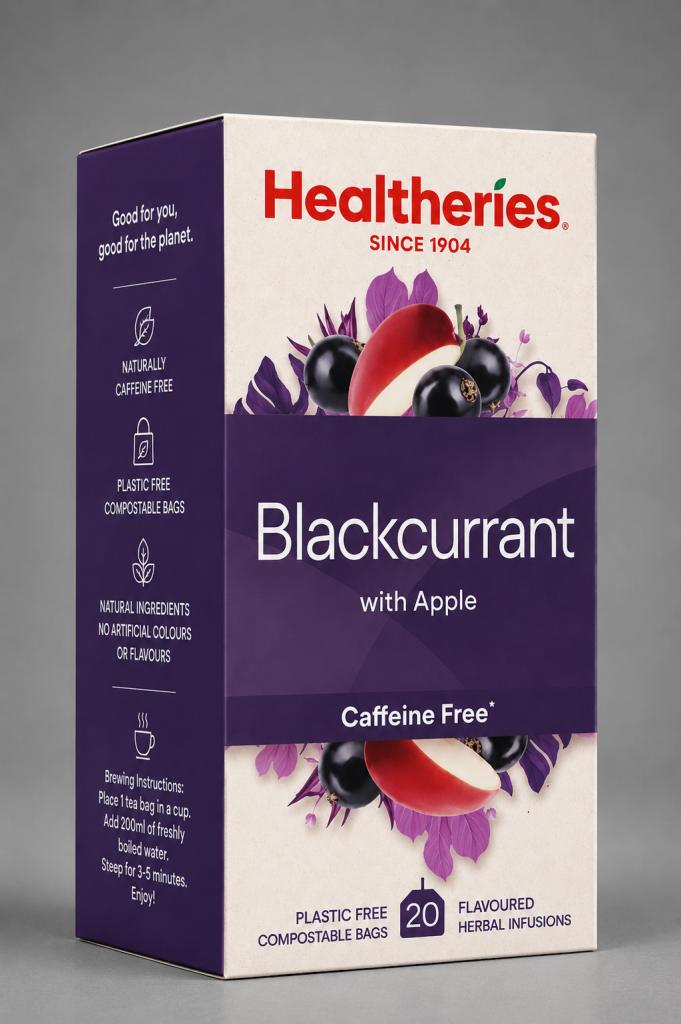 Healtheries Blackcurrant With Apple Tea & Milk Drinks