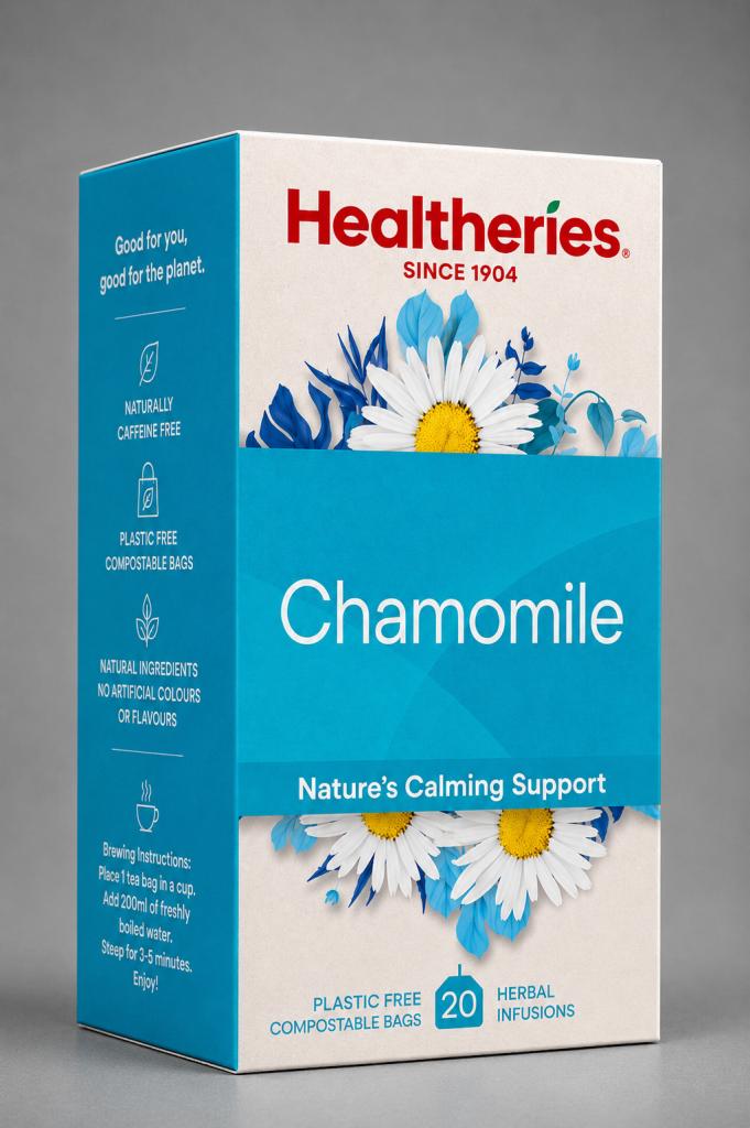 Healtheries Chamomile Original Teabags 20`s Tea & Milk Drinks
