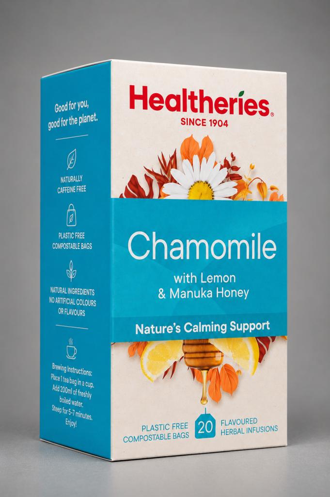 Healtheries Chamomile Tea with Lemon & Manuka Honey Tea & Milk Drinks