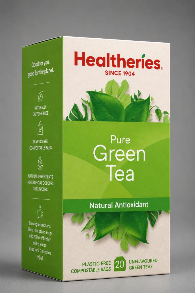 Healtheries Green Tea Original 20`s Tea & Milk Drinks