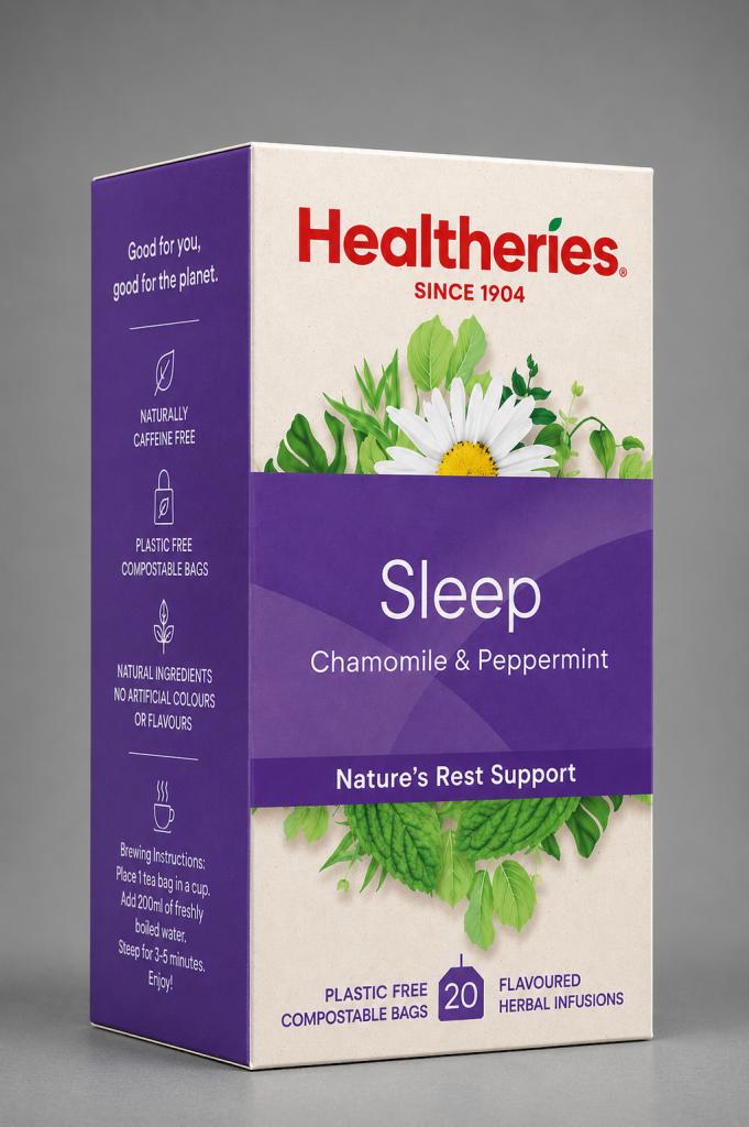 Healtheries Sleep Tea with Chamomile & Peppermint 20`s Tea & Milk Drinks