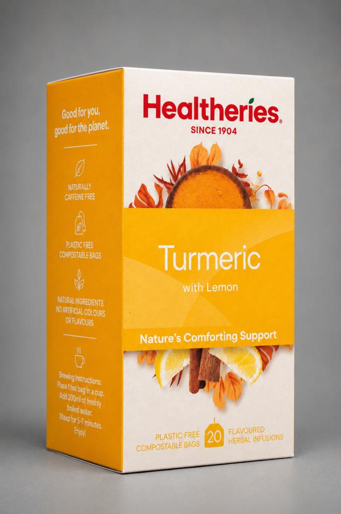 Healtheries Turmeric Tea with Lemon 20s Tea & Milk Drinks