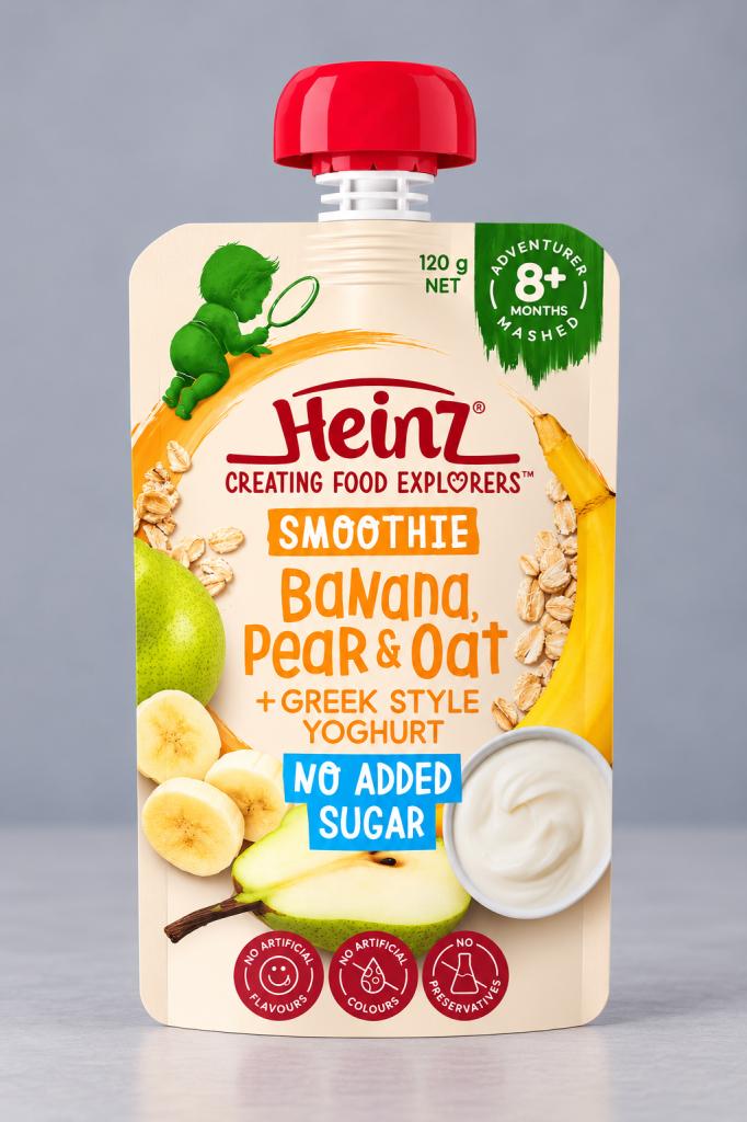 Heinz Banana Pear & Yoghurt No Added Sugar Baby Food