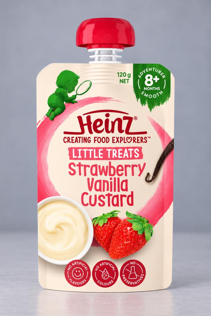 Heinz Strawberry Vanilla  Custard Baby Food