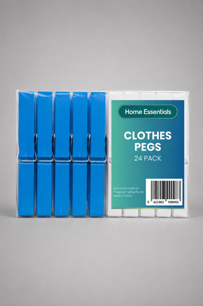Home Essentials Clohtes Pegs 24`s Clothes Peg