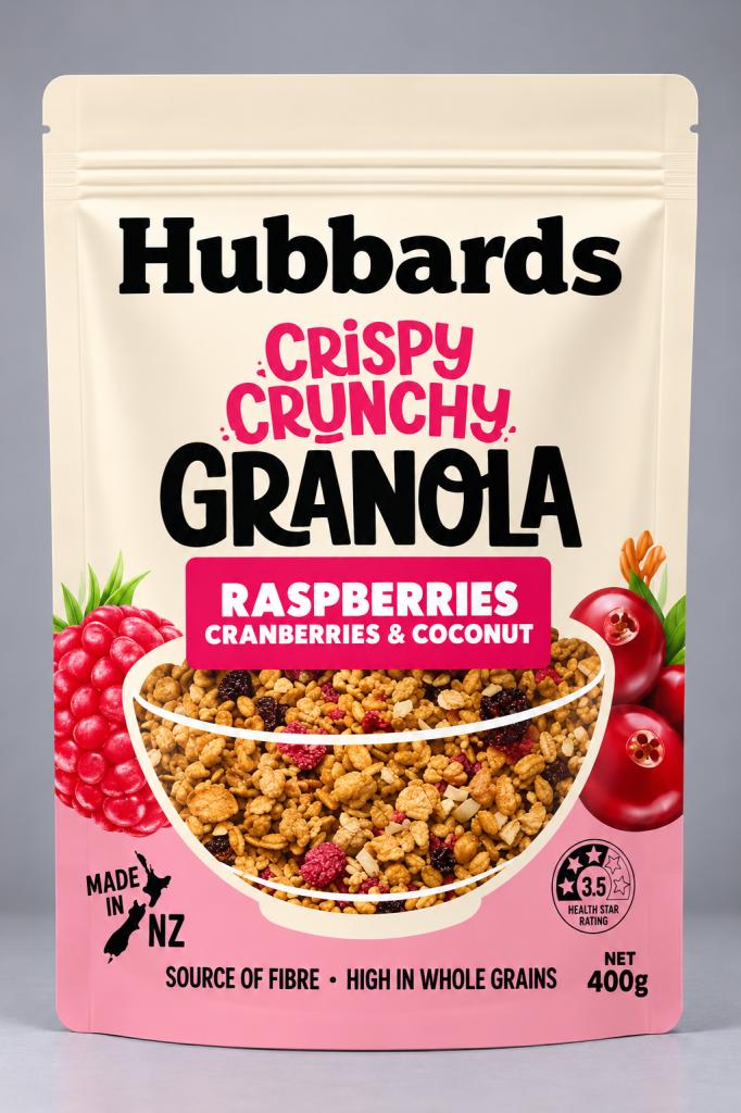 Hubbards Granola Raspberry~ Cranberry & Coconut Cereals & Spreads