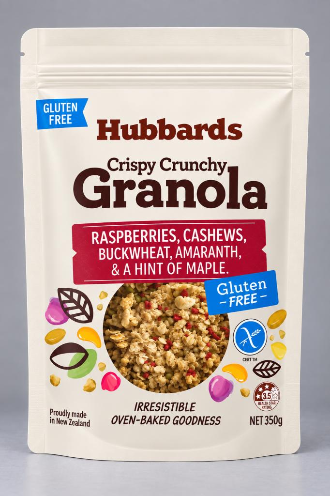Hubbards Granola Raspberry & Maple (Gluten Free) Cereals & Spreads