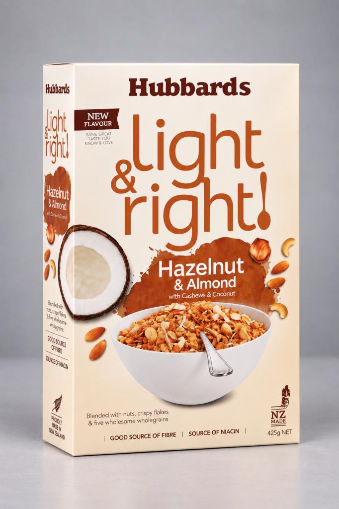 Hubbards Light & Right Hazelnut & Almond Cereals & Spreads