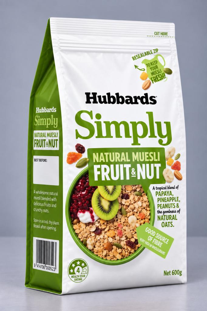 Hubbards Simply Natural Fruit & Nut Cereals & Spreads
