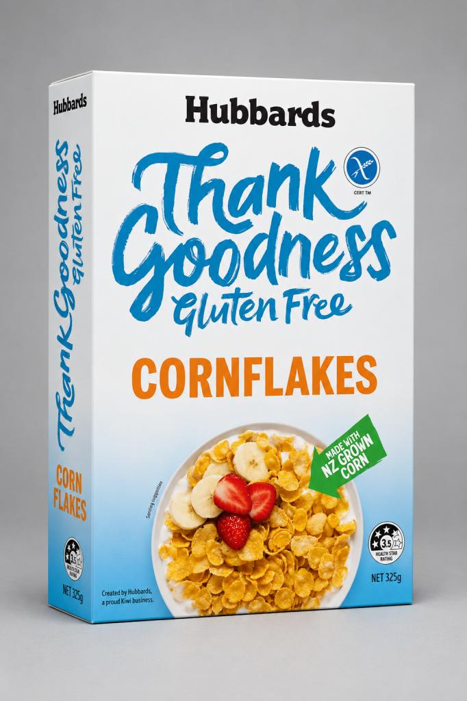 Hubbards Thank Goodness Gluten Free Corn Flakes Muesli & Oats