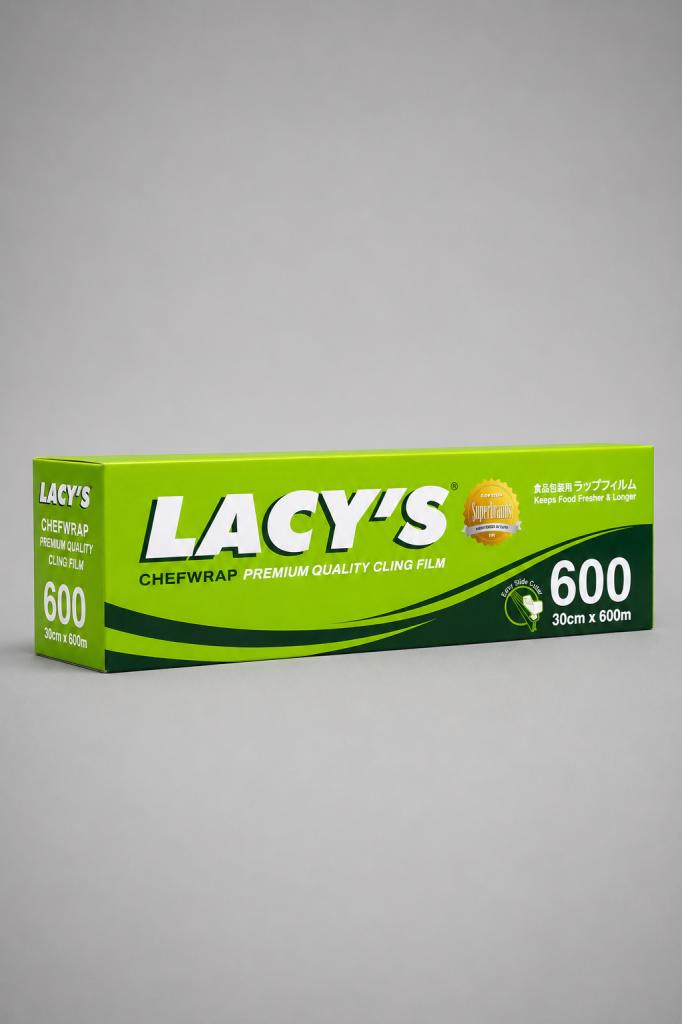 Lacy`s Chef Wrap with Dispenser Clingfilm, Foil & Baking Paper
