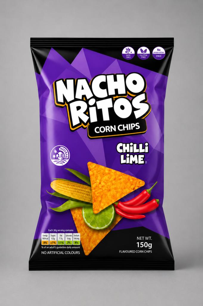 Nacho Ritos Corn Chips Chilli Lime Chips