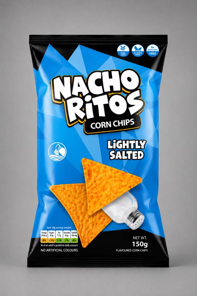 Nacho Ritos Corn Chips Lightly Salted Chips