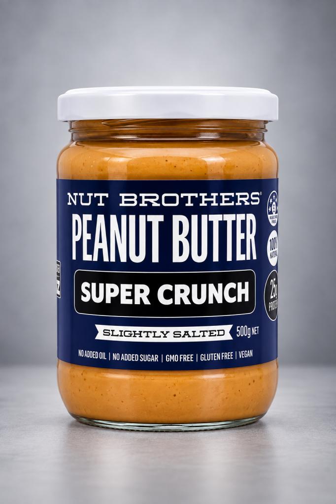 Nut Brother Peanut Butter Super Crunch Jams, Honey & Spreads