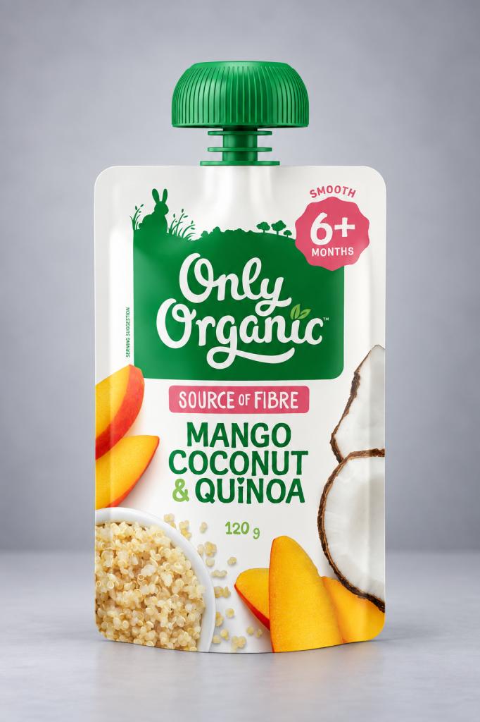 Only Organic Baby Food Mango Coconut & Quinoa Baby Food