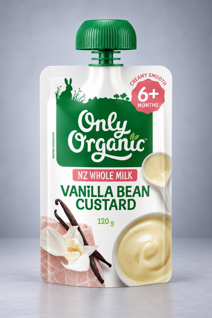 Only Organic Baby Food Vanilla Bean Custard Baby Food
