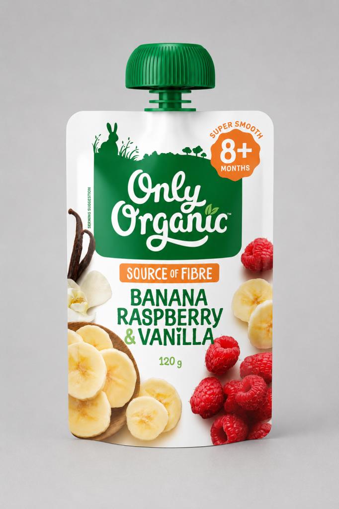 Only Organic Banana~ Raspberry & Vanilla Baby Food