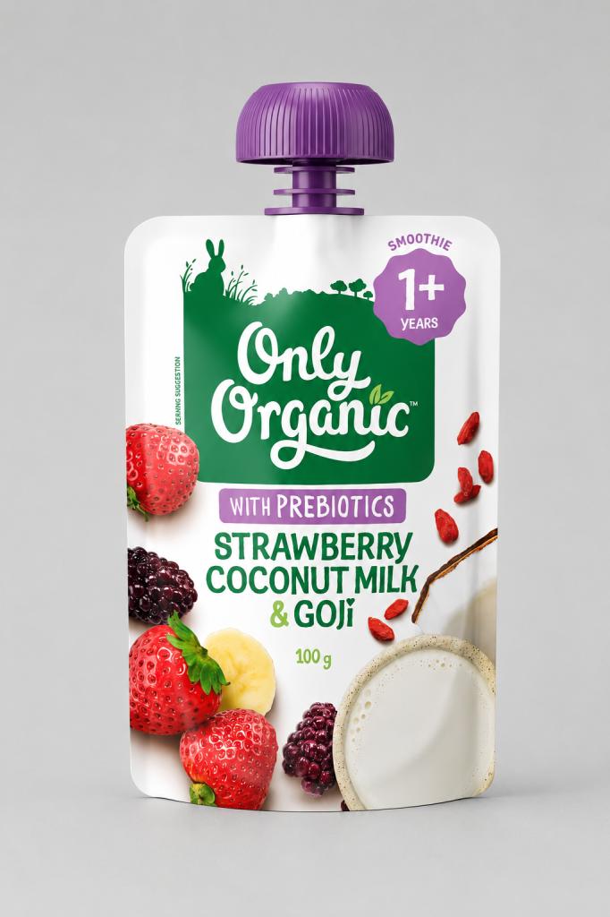 Only Organic Coconut~ Strawberry & Goji Baby Food