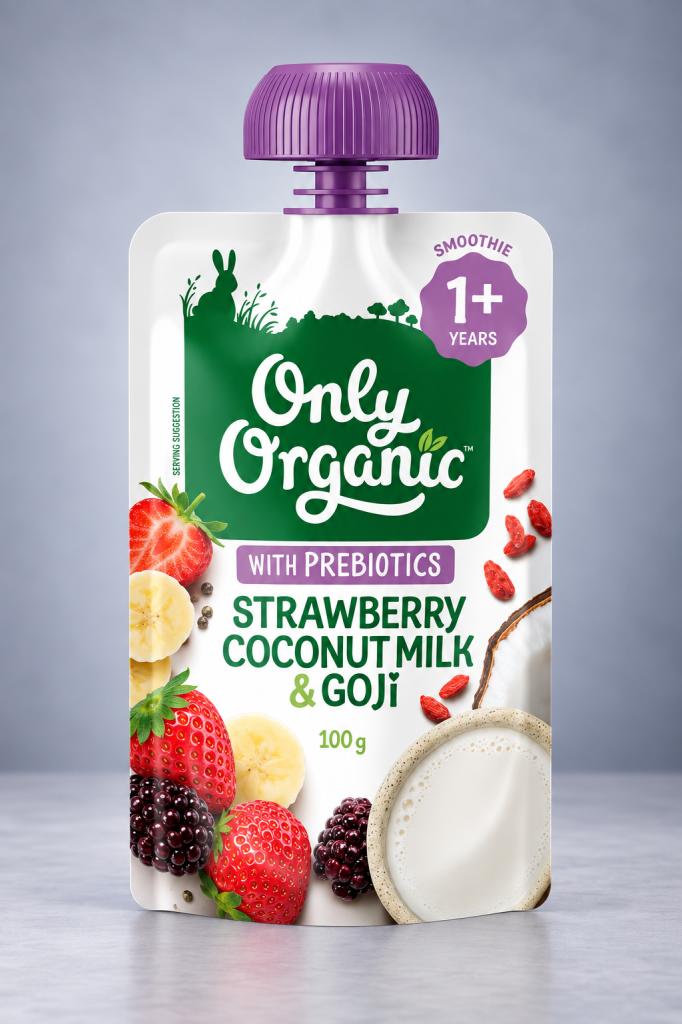 Only Organic Coconut~ Strawberry & Goji Baby Food