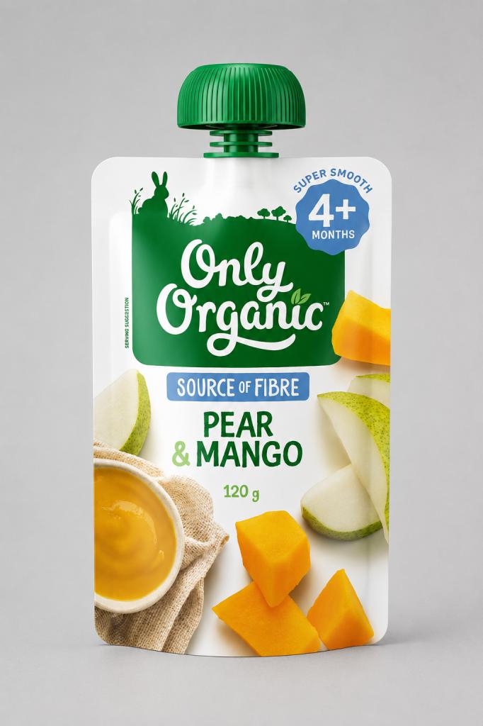 Only Organic Pear & Mango Baby Food